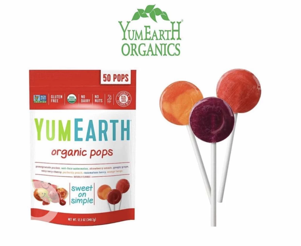 ‏YumEarth Organic candy حلاوة عضوي 50 pops