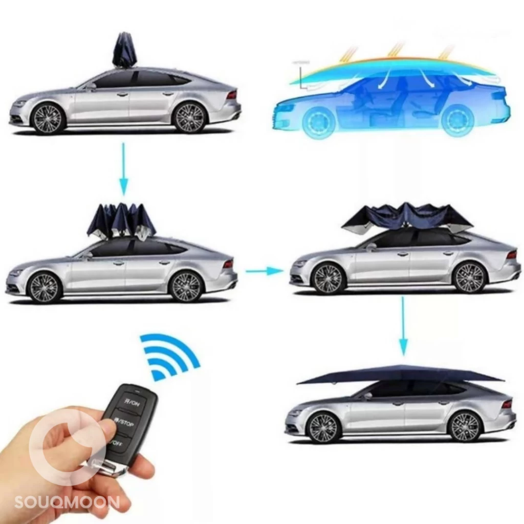 Automatic Sunshade auto portable umbrella car