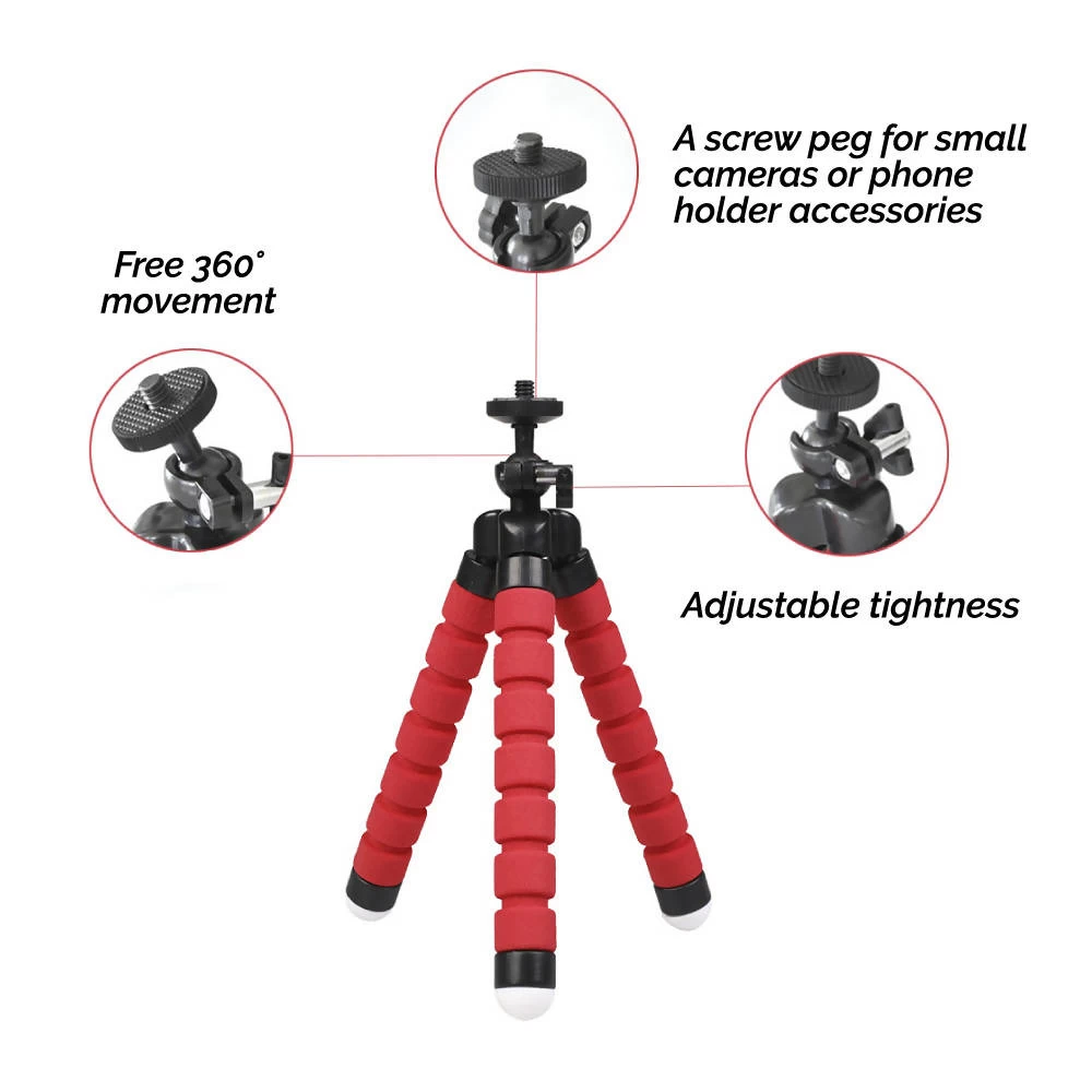 Mini Tripod flexible for smartphones or cameras with remotes