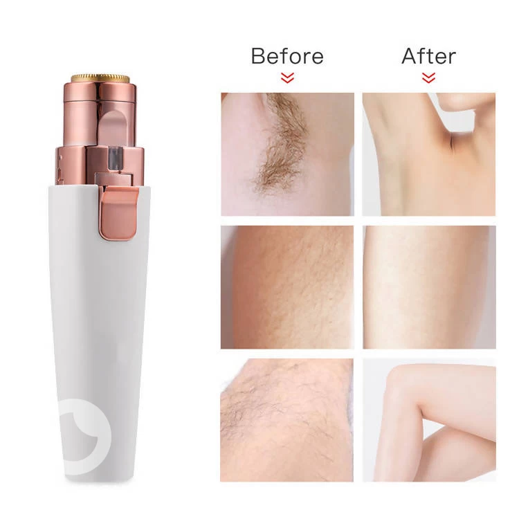 Eyebrow Trimmer Facial Hair Remover for Women, 2-in-1 USB Rechargeable Painless Eyebrow Razor Electric Lady Epilator