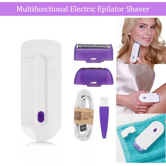 Laser Rechargeable Hair Removal Purple Sensa-Light Device