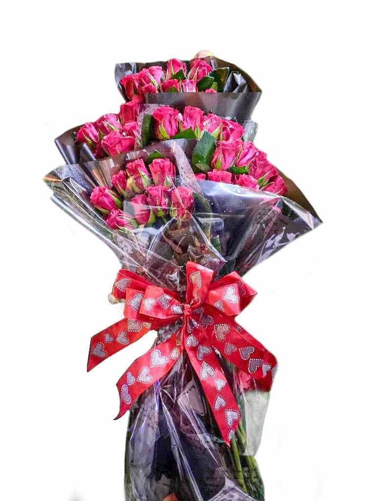 bouquet with chocolate