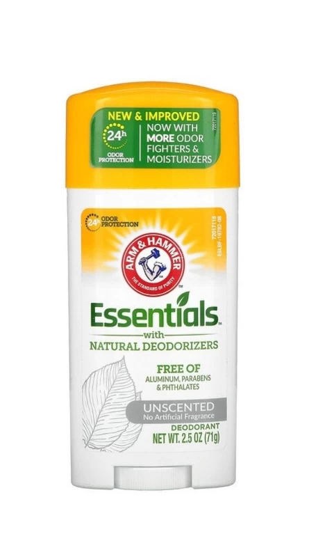 مزيلات رائحة العرق الطبيعية من Essentials، مزيل لرائحة العرق، بدون رائحة، 2.5 أونصة (71 جم)