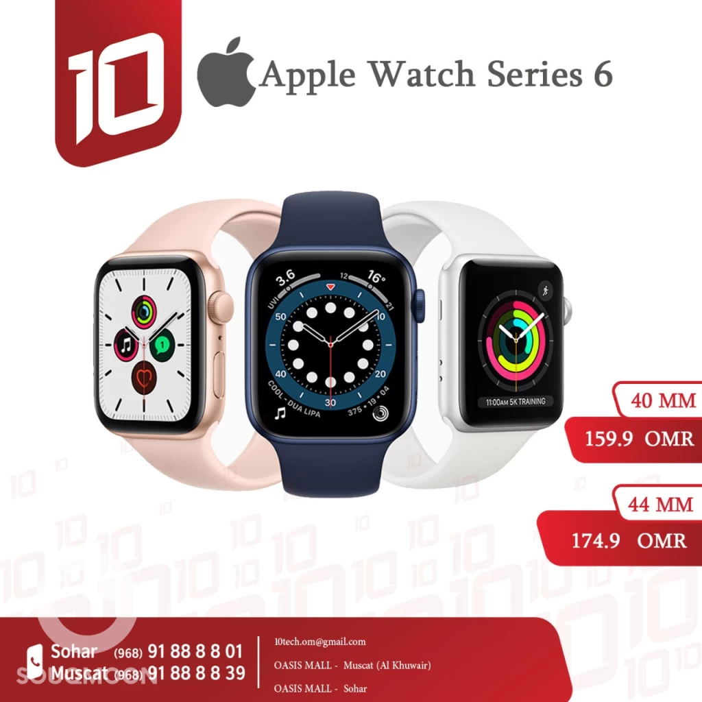 Mobile Apple WATCH SERIES 6 GPS 40MM from 10TenTech with Souq Moon