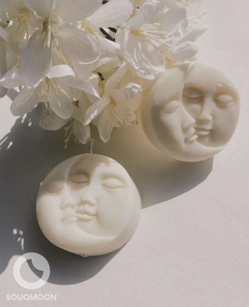 sun and moon candle