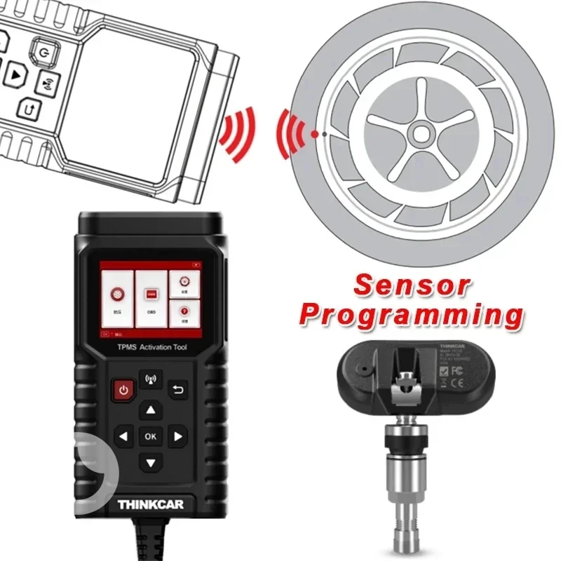 جهاز فحص وبرمجة سنسرات ضغط الإطارات THINKTPMS T90