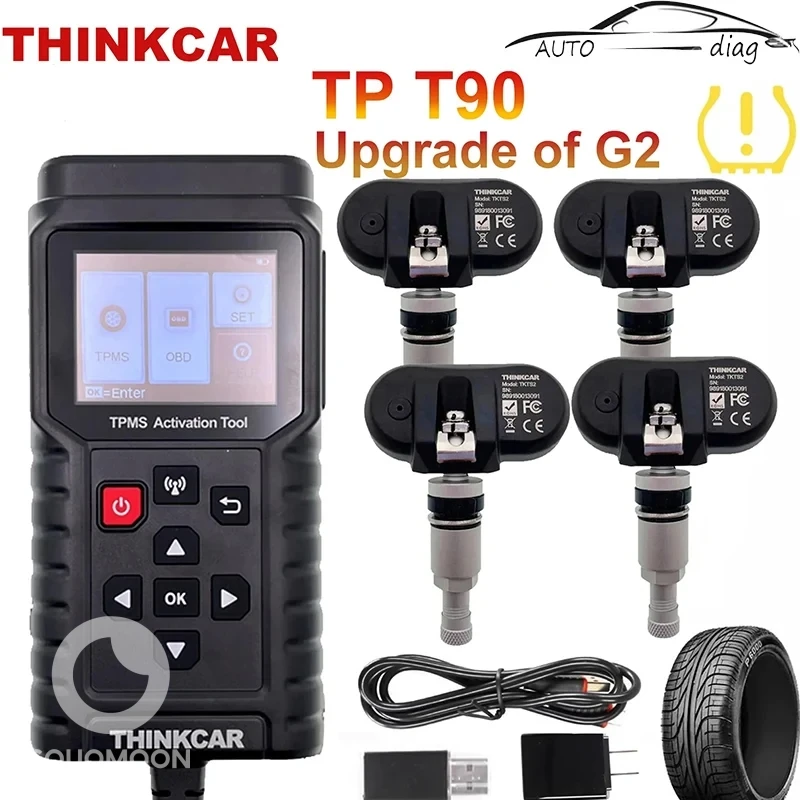 جهاز فحص وبرمجة سنسرات ضغط الإطارات THINKTPMS T90