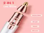 Eyebrow Trimmer Facial Hair Remover for Women, 2-in-1 USB Rechargeable Painless Eyebrow Razor Electric Lady Epilator 