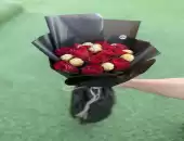 bouquet with chocolate 