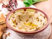 حمص باللوز والسمن البلدي 