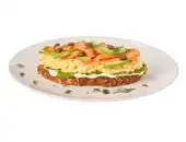 Scrambled Royal With Avocado 