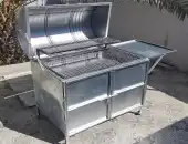 Developed barrel grill 