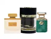 مجموعة عطر هيبة الأخضر و عطر مسك الماجد و دخون بلاك انسنس 