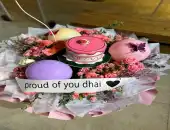 بوكيه البالون مع كيك 